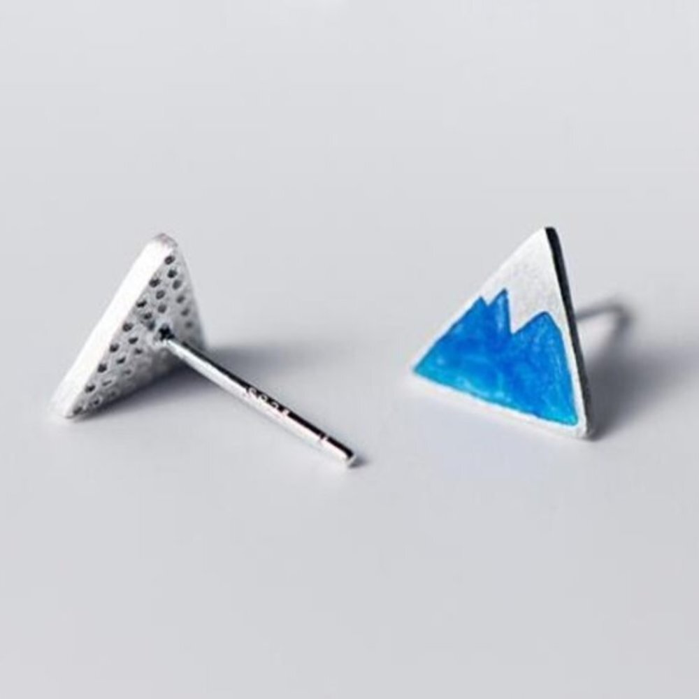 4/$25 Snowy Mountain Earrings